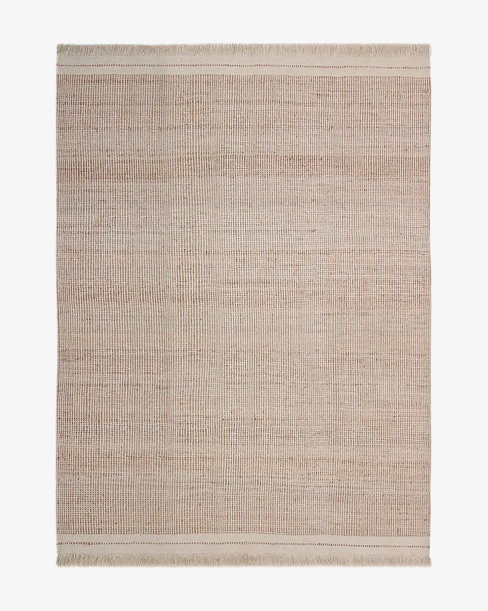 Fringed Handwoven Jute Area Rug
