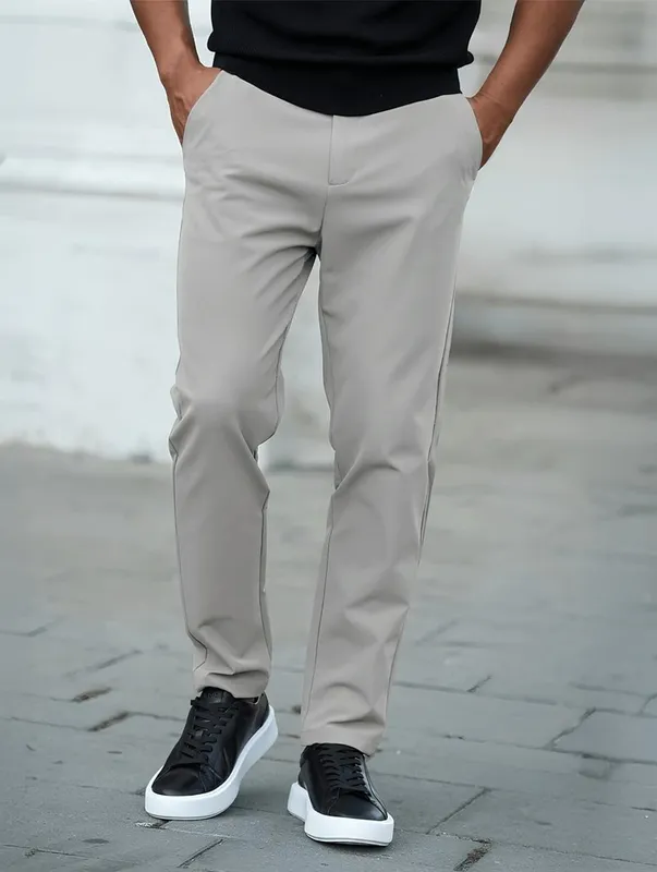 Grey Stretch Pants