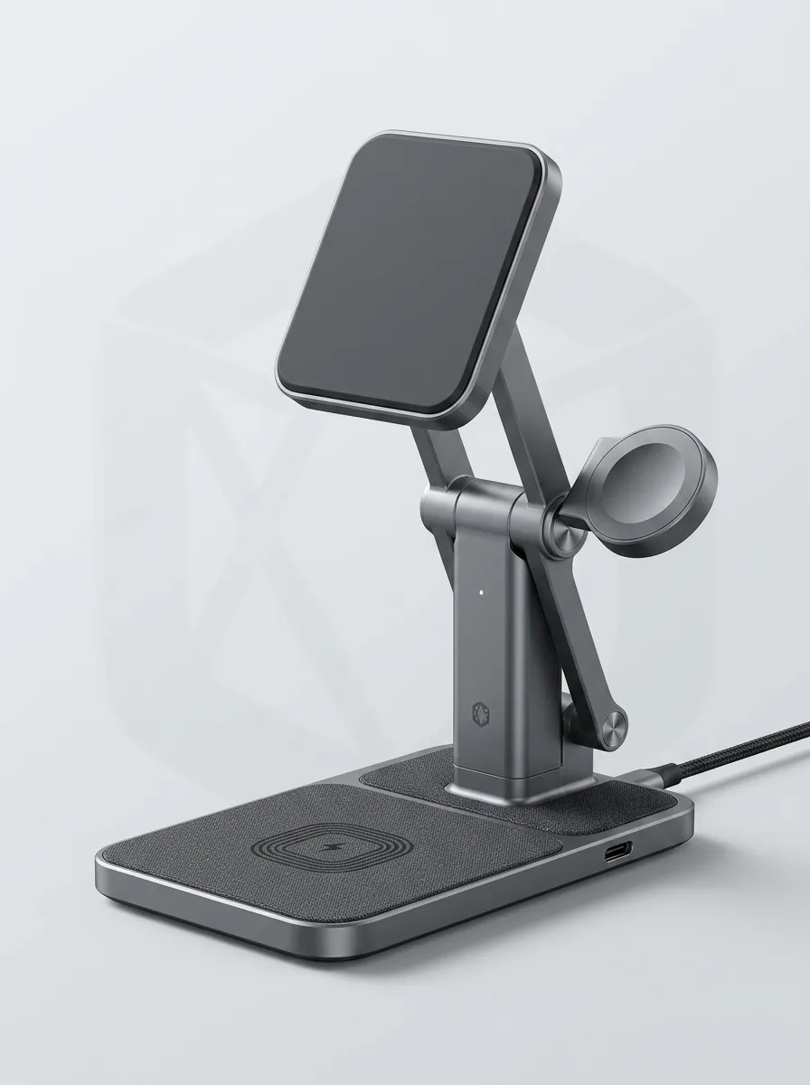 3-in-1 Foldable Magnetic Wireless Charging Station