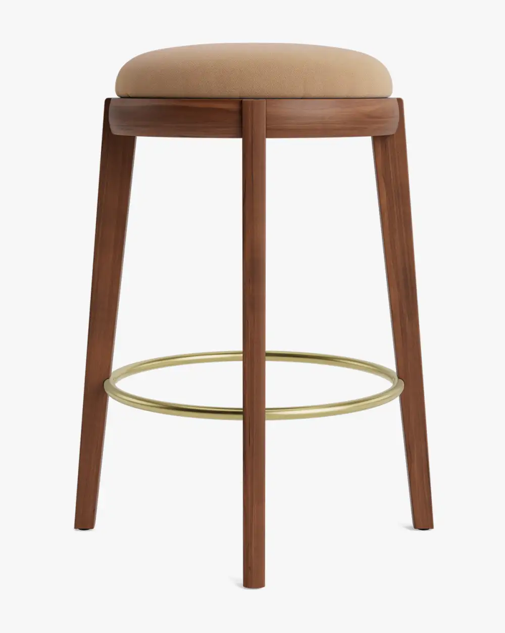 Modern Leather Counter Stool