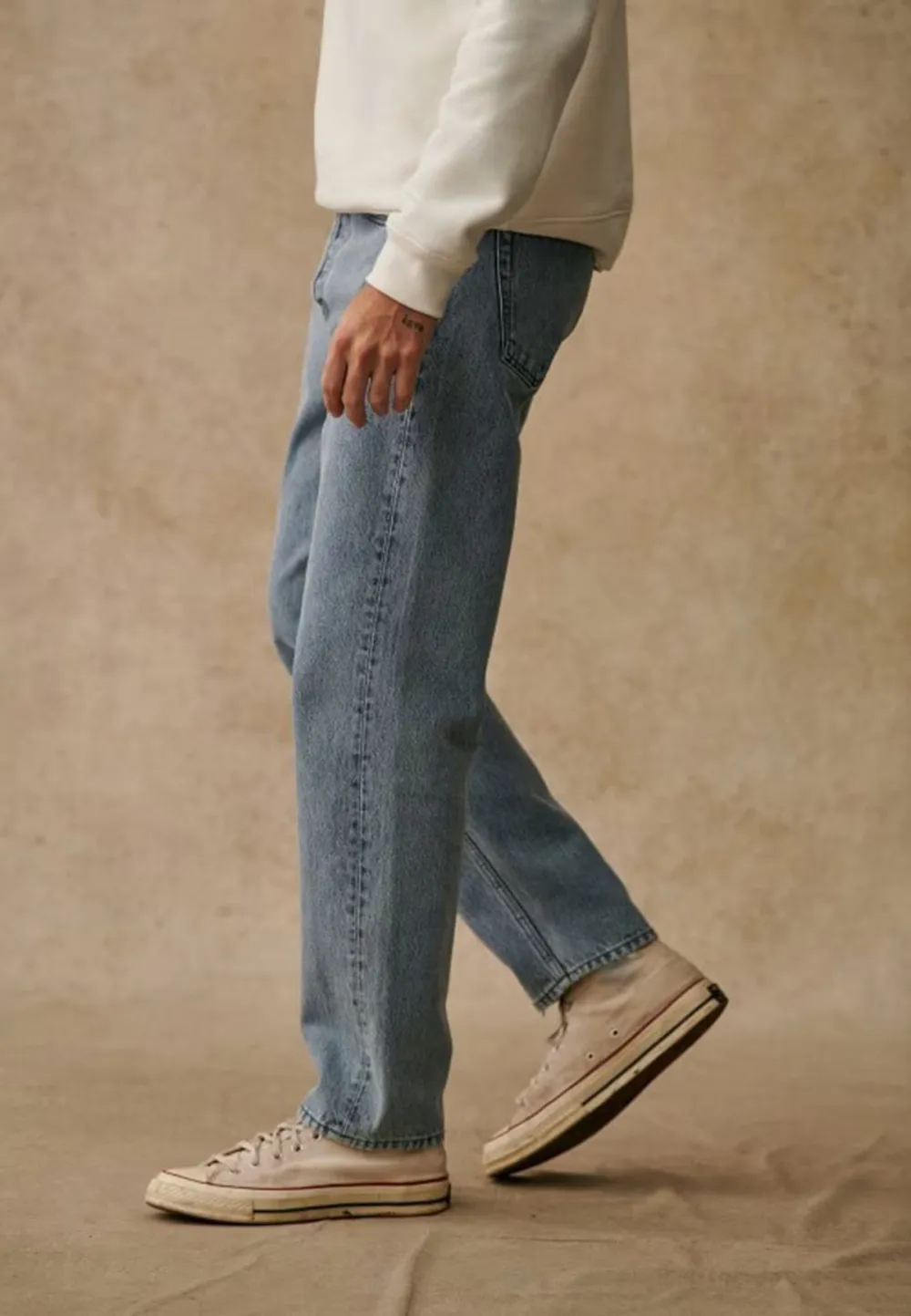 Dark Blue Straight Leg Casual Denim Jeans