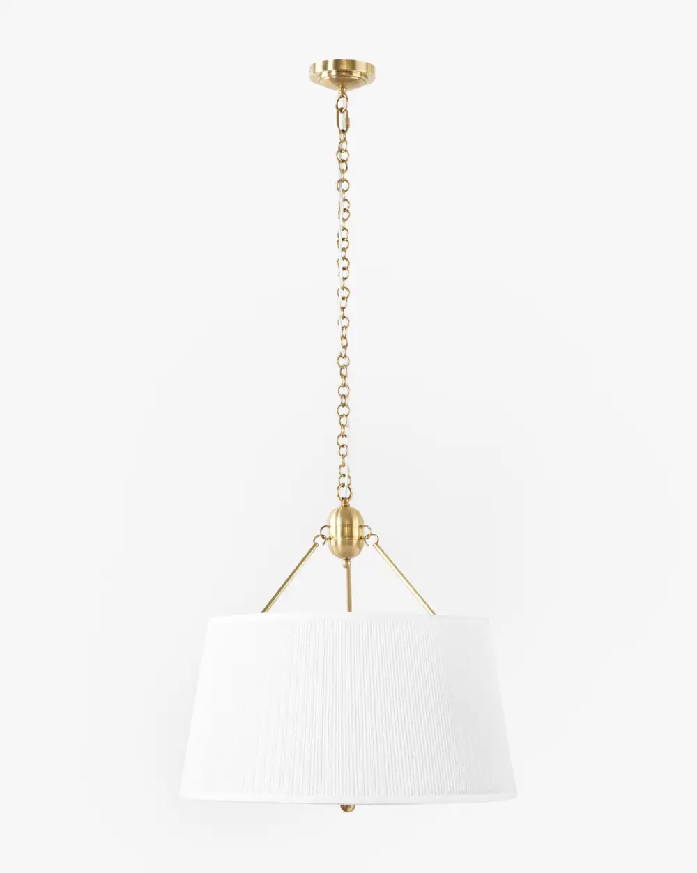 Pleated-Shade Modern Pendant Light