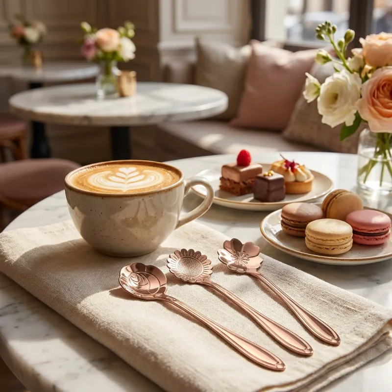 Stainless Steel Flower Spoons
