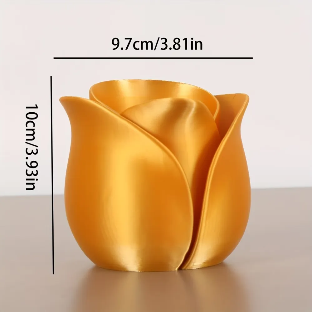 Rose-Shaped Flower Pot