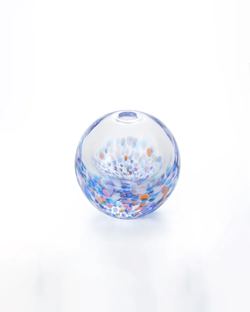 Sunset Glow Glass Bud Vase