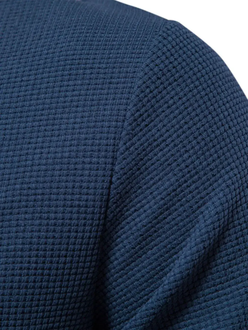 Relaxed Waffle Knit Crew Neck Tee