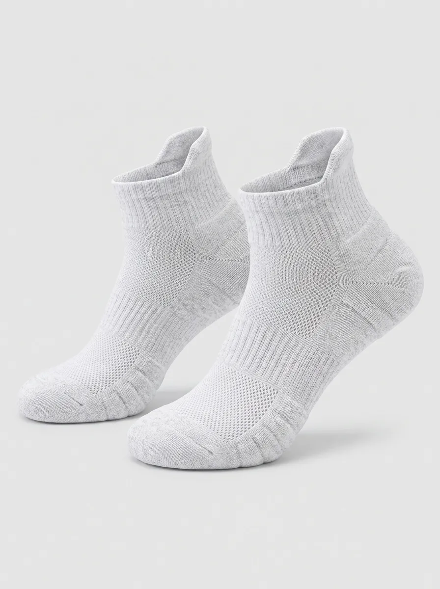 White Performance Athletic Athletic Ankle Socks