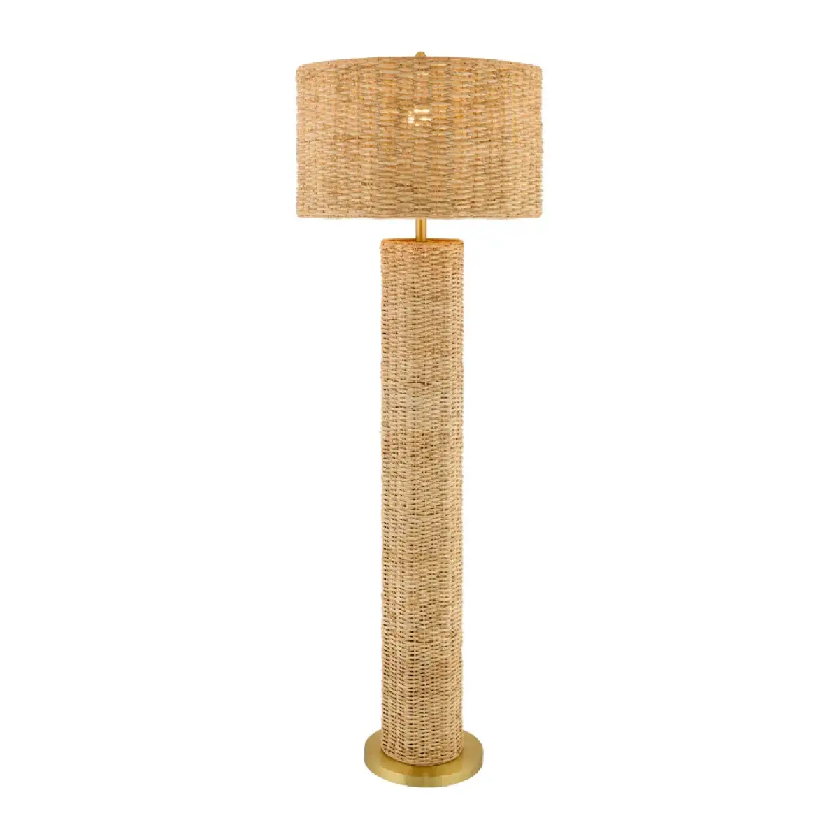 Sculptural Rattan Floor Lamp