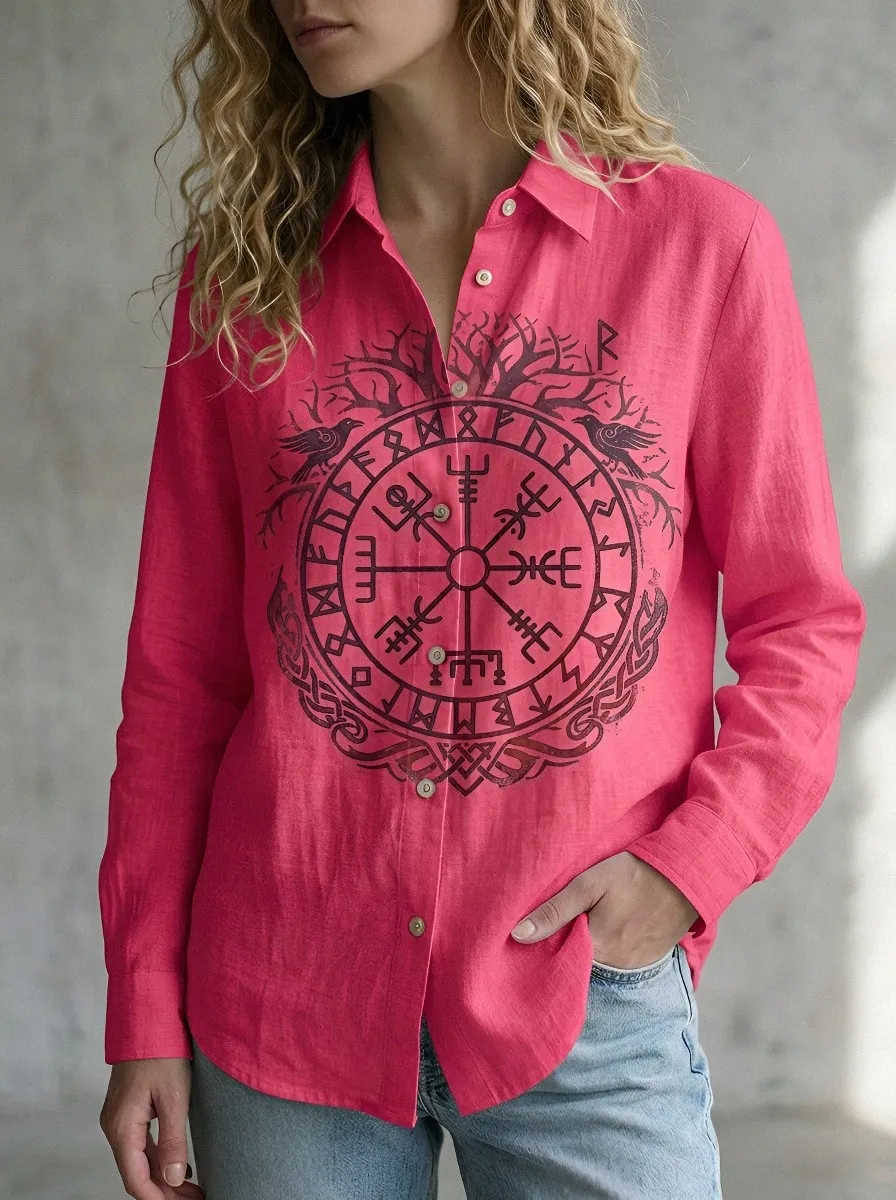 Viking Norse Raven Casual Shirt