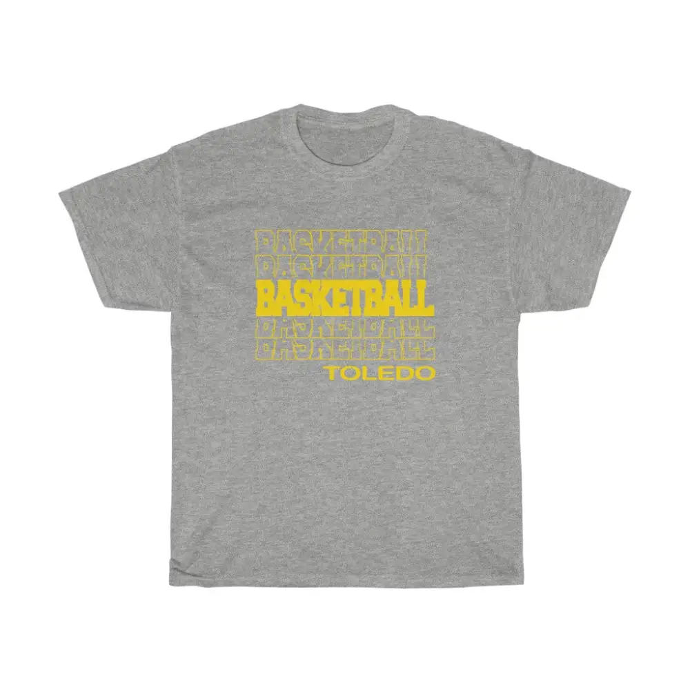 Basketball Toledo in Modern Stacked Lettering