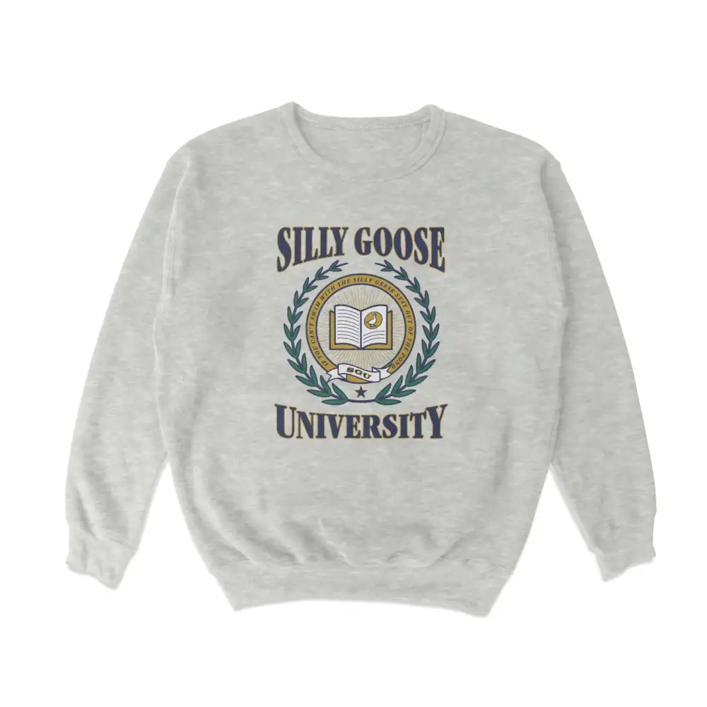 Funny Goose University Print Casual Sweatshirt