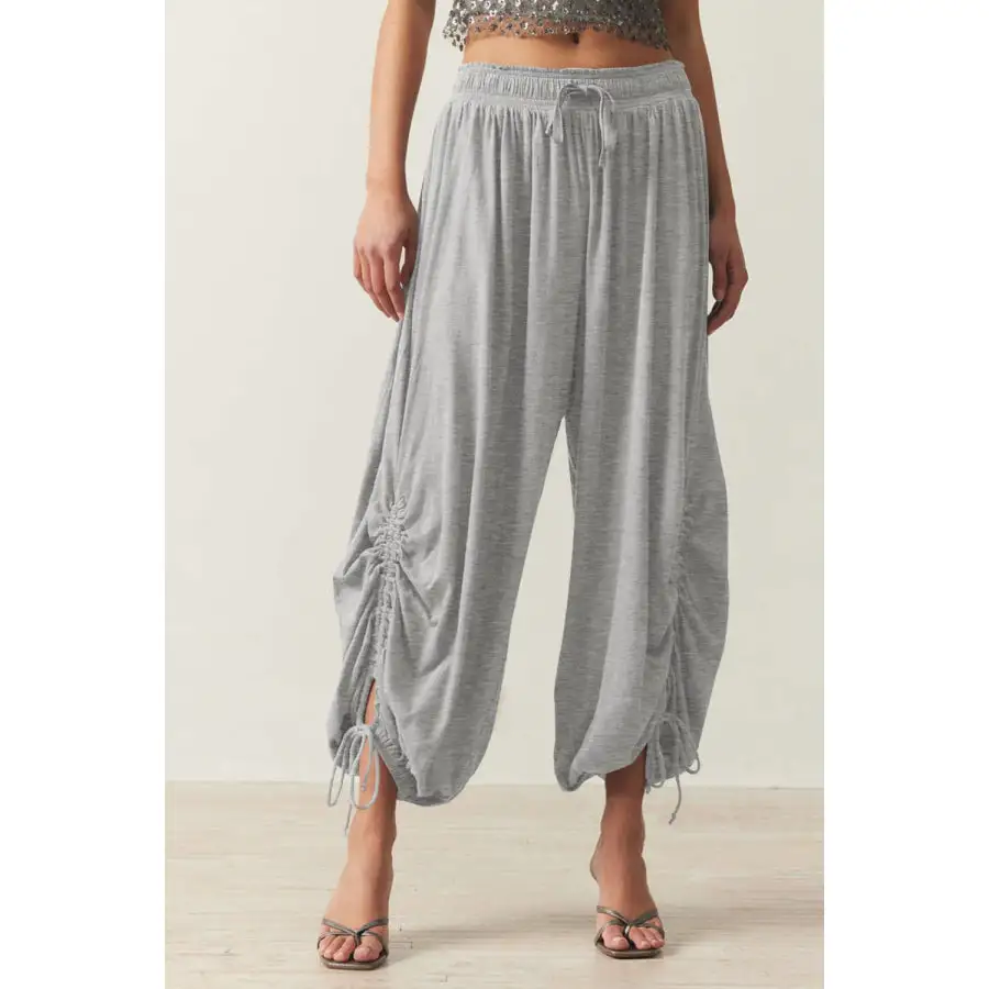 Drawstring Ruched Pants