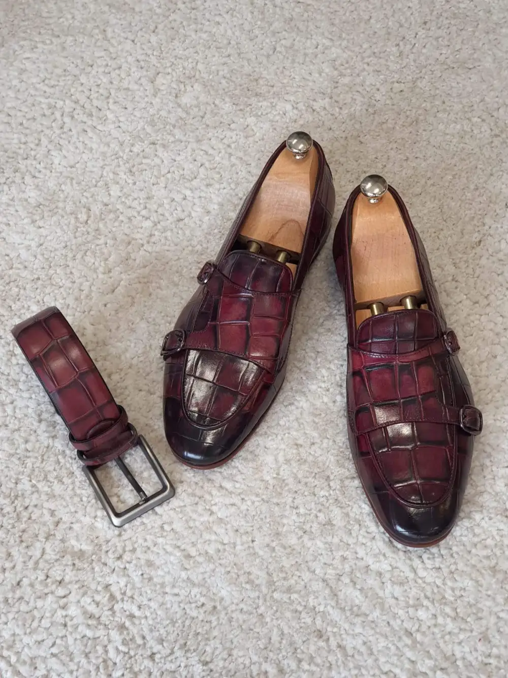 Refined Double Monk Strap Loafers