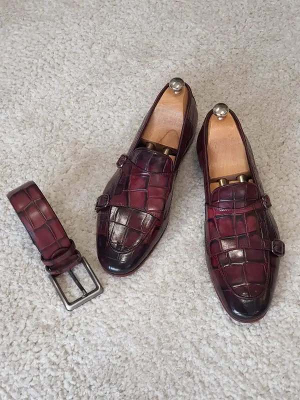 Refined Double Monk Strap Loafers