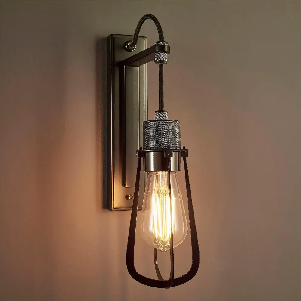 Textured Metal Adjustable Double Decorative Wall Light