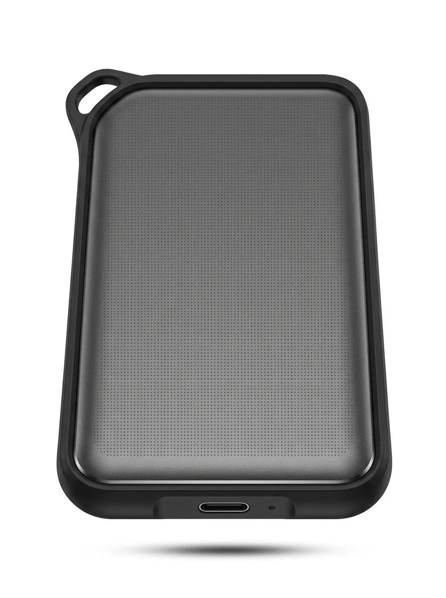 Portable External Solid State Drive Geometric Texture