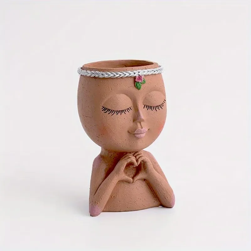 Face-Shaped Planter
