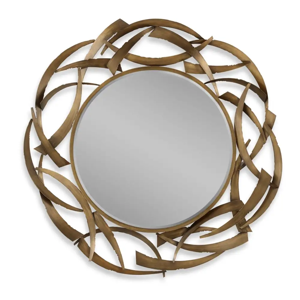 Framed Round Mirror