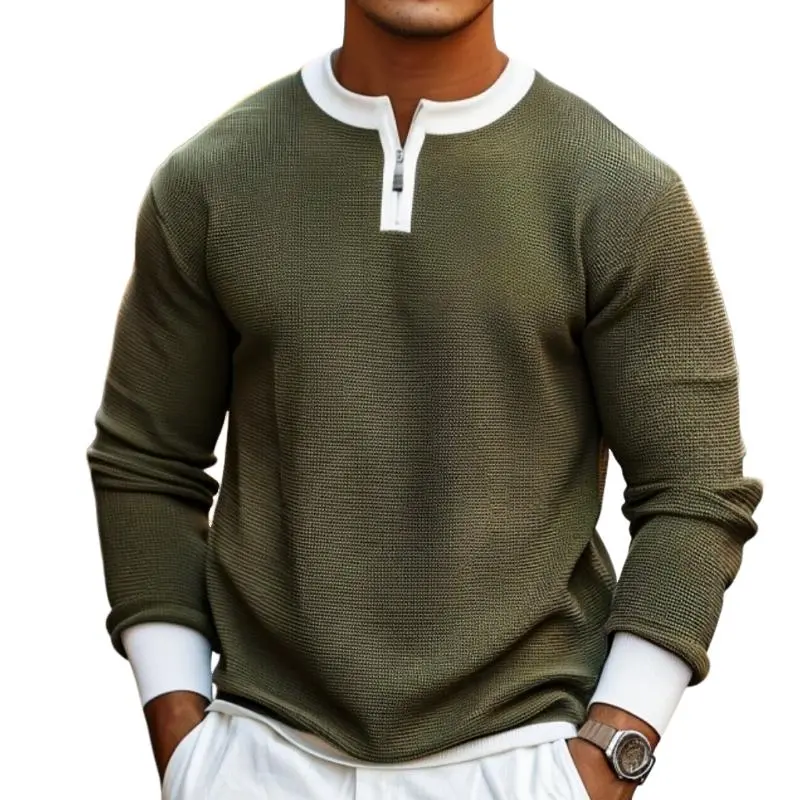 Easy Knit Zip Sweater