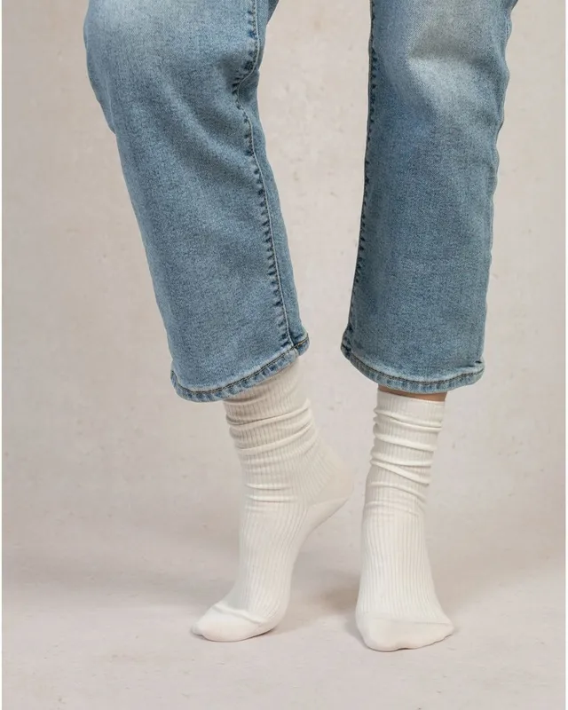 Cotton Ribbed Socks