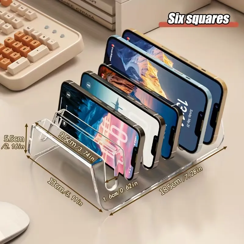 Clear Acrylic Multi-Device Charging Stand