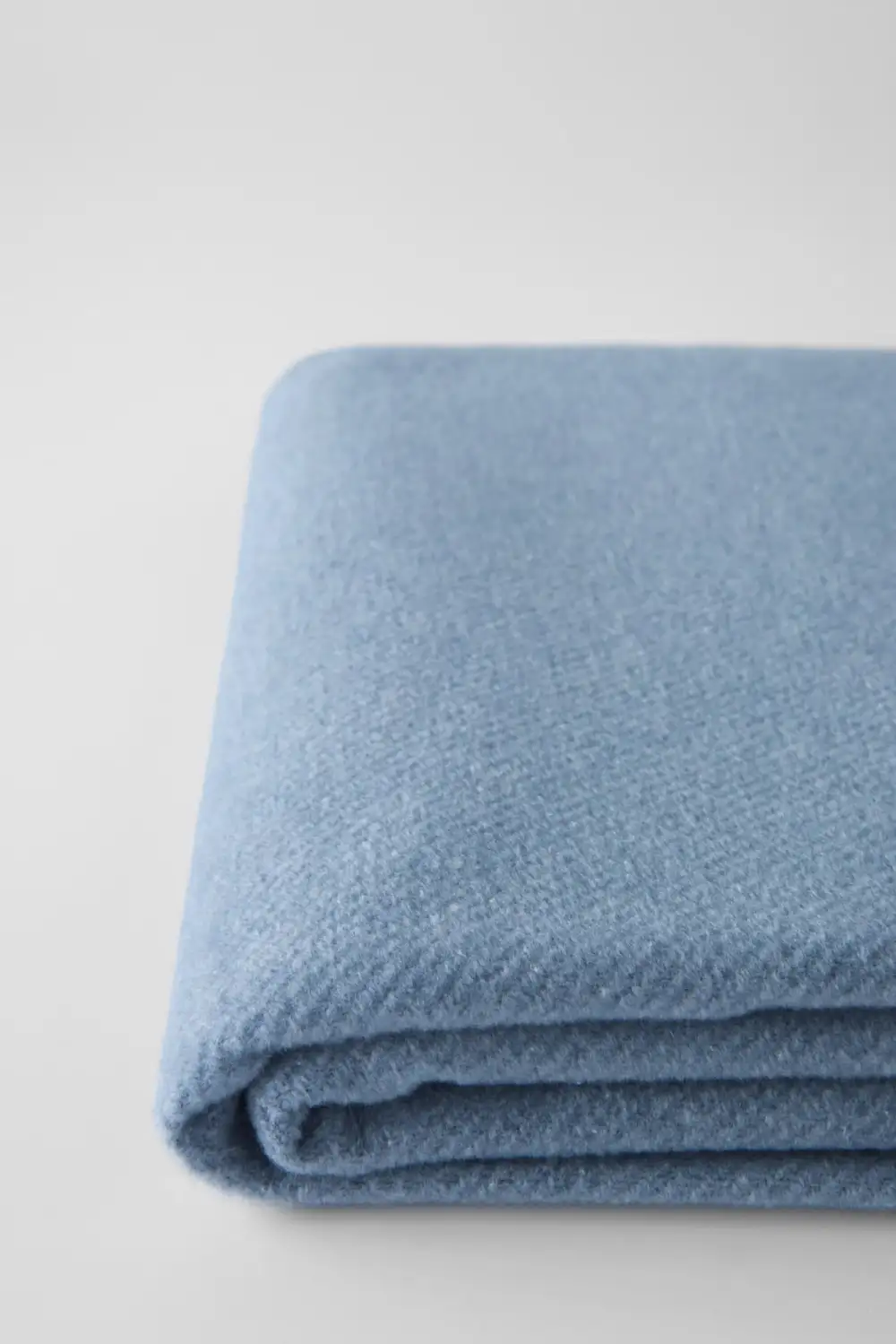 Solid Cotton Blend Throw
