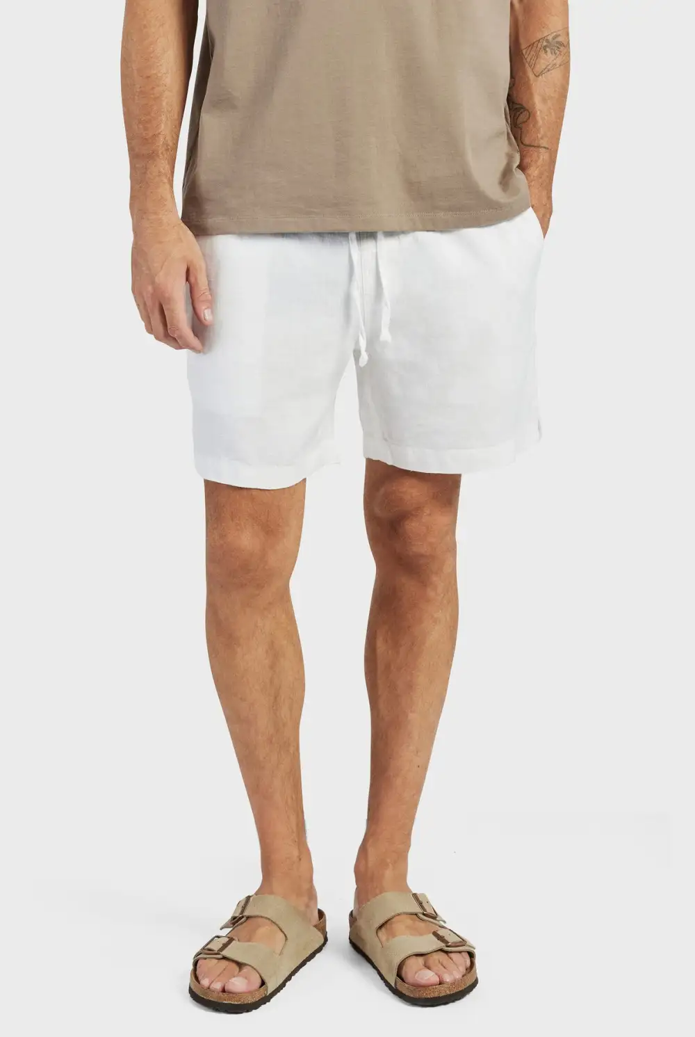 Durable Cotton Blend Drawstring Casual Travel Shorts