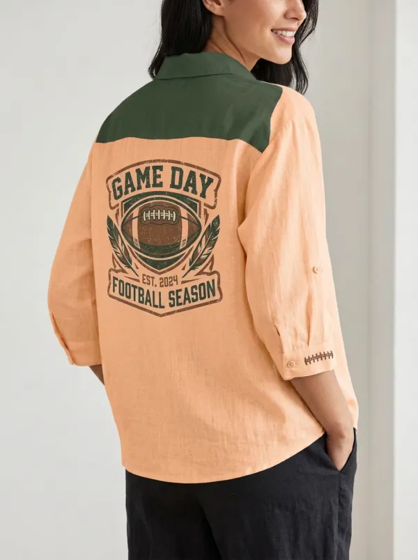 Football Graphic Casual Shirt