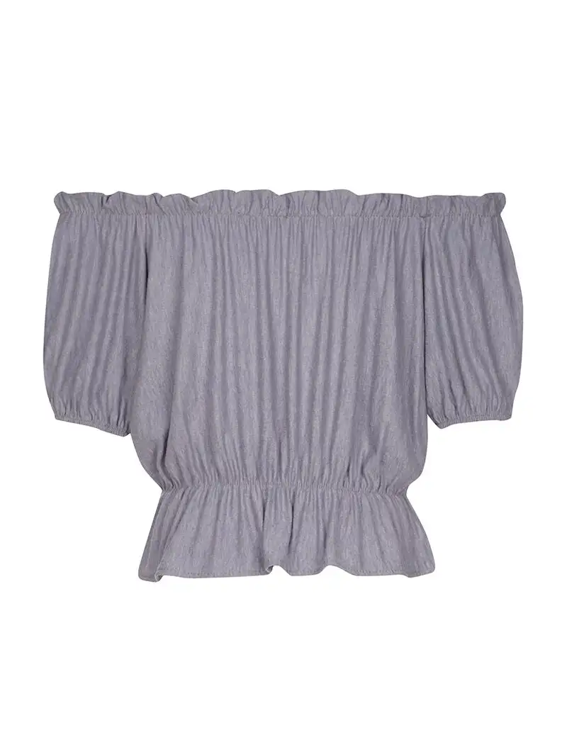 Modern Short Sleeve Solid Blouse