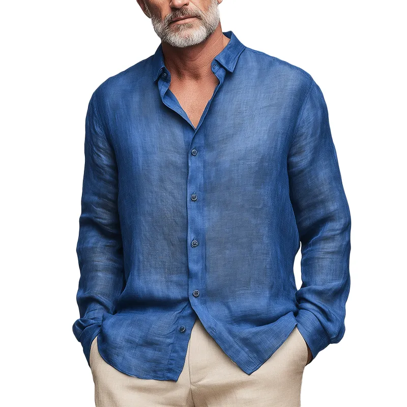 Linen Easy Collar Shirt