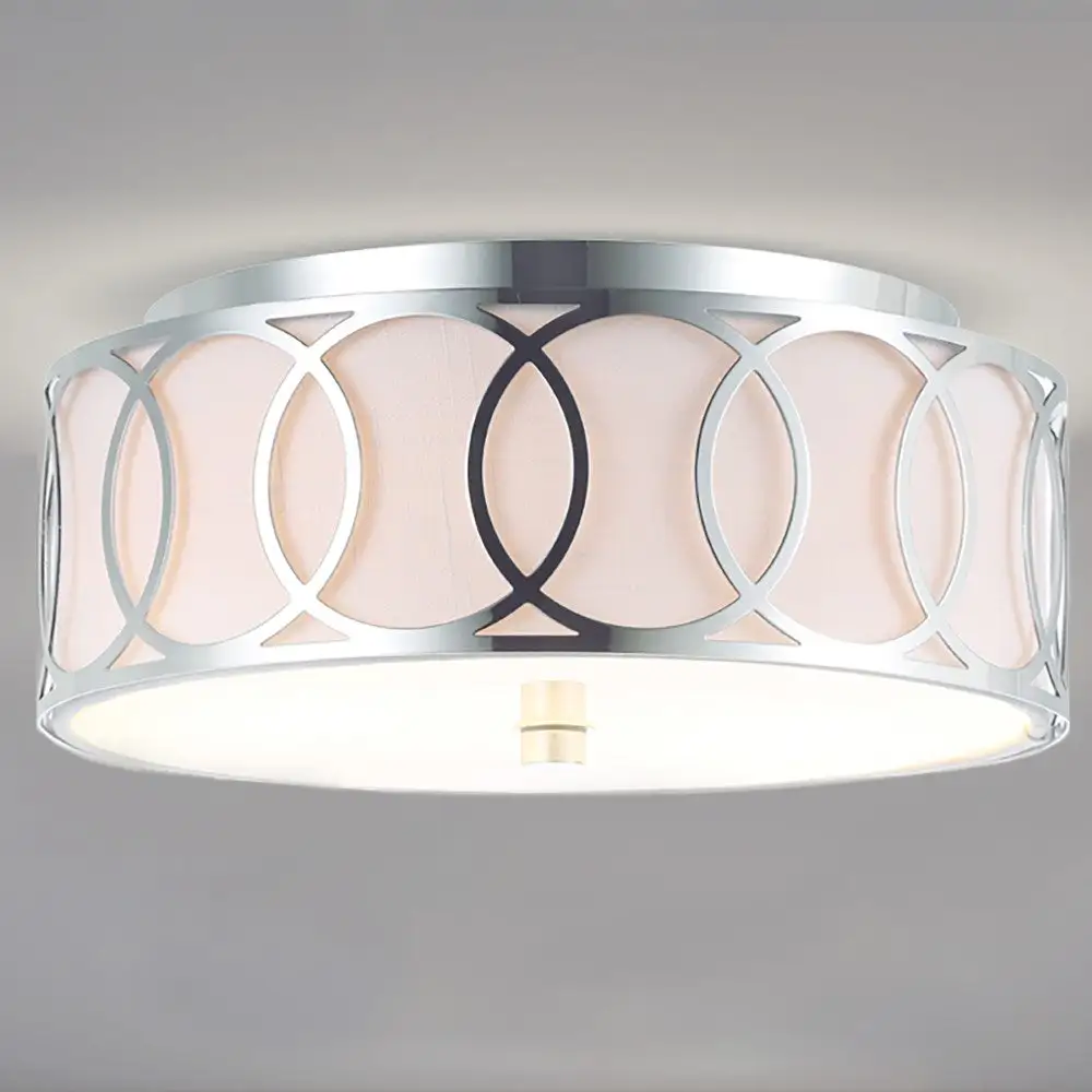 Dual-Light Metal LED Flush Mount