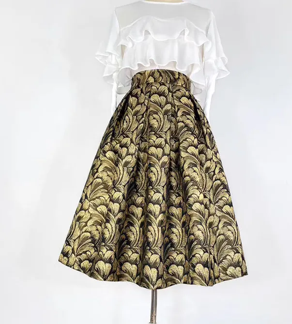 Chic Clean Everyday Casual Embroidered Skirt