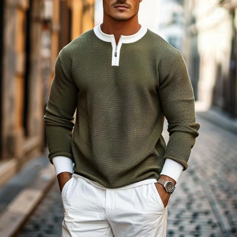 Easy Knit Zip Sweater
