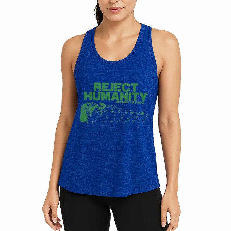 Reject Humanity Meme Athletic Tank