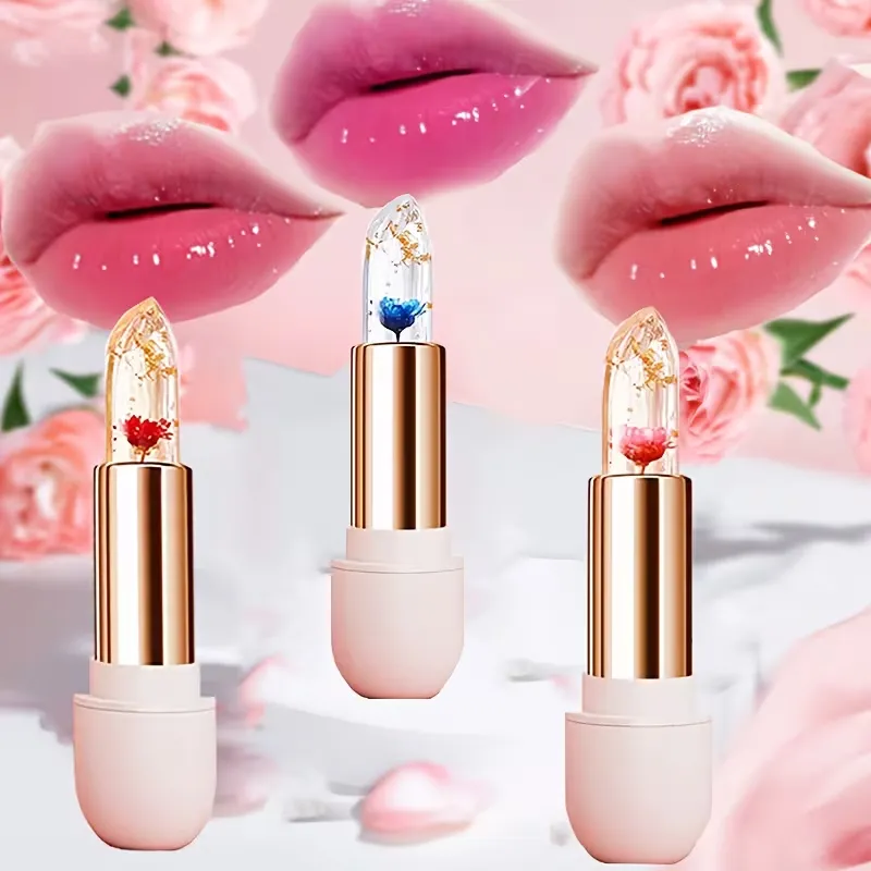 Glossy Floral Lipstick Set