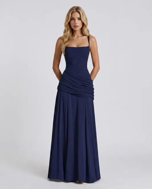 Charlotte Ruched Maxi Dress