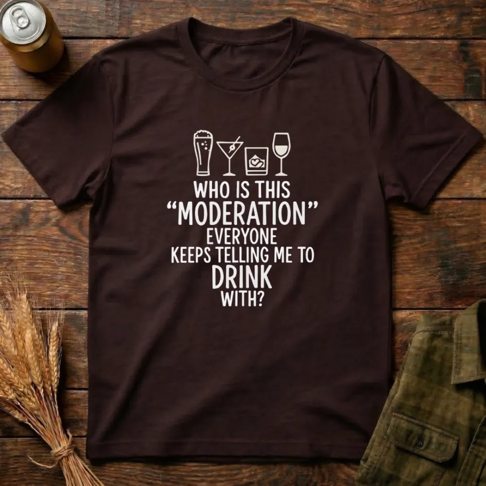 Moderation Graphic Cotton T-Shirt