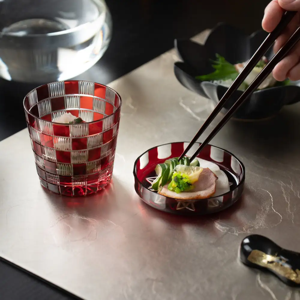 Checkered Dipping Cup