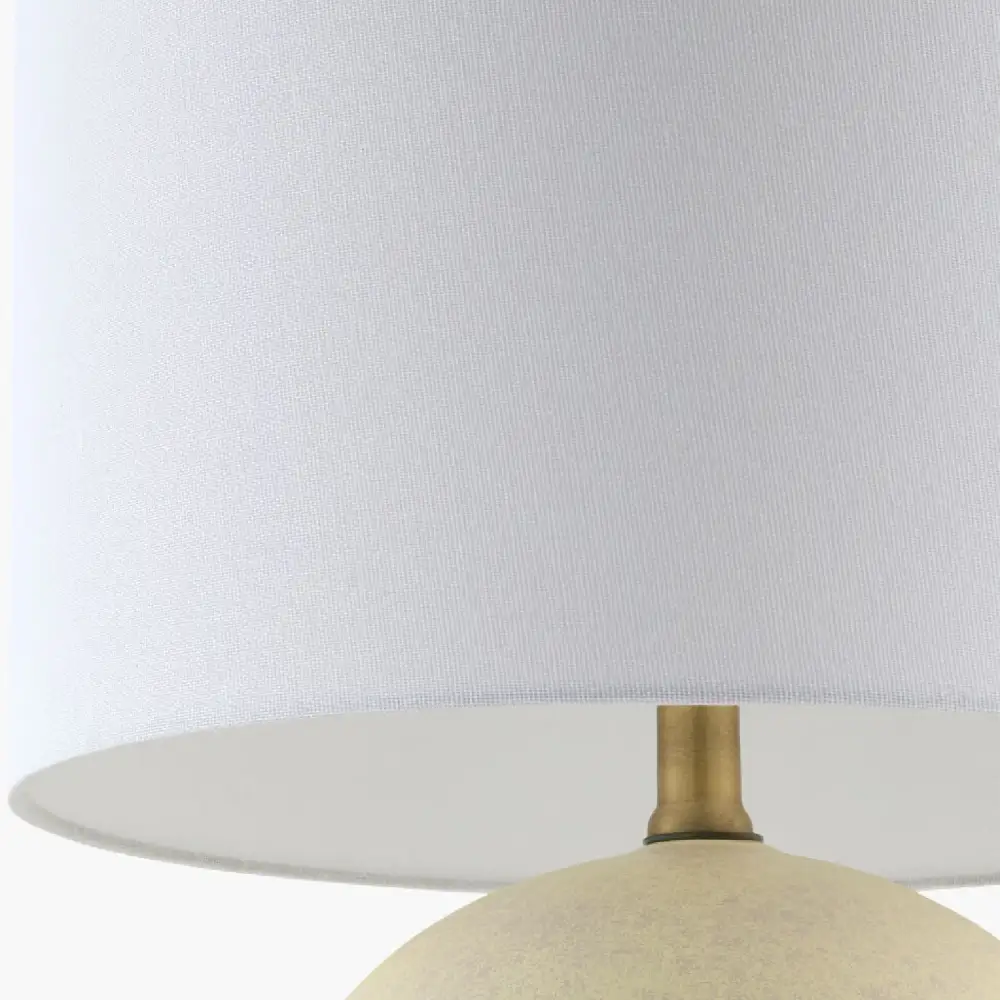 Round Glazed Ceramic Table Lamp