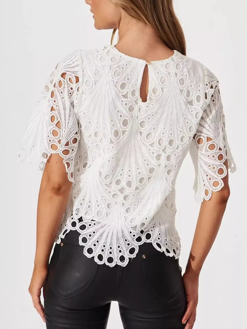 Lace Half Sleeve Blouse