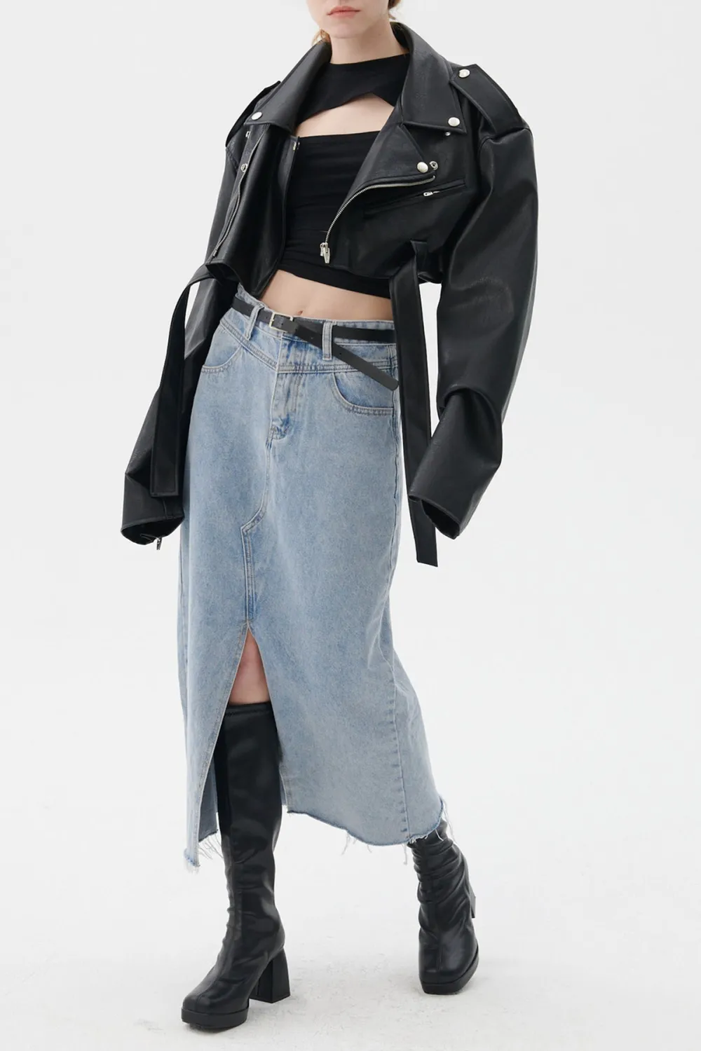 Cropped Rider Jacket