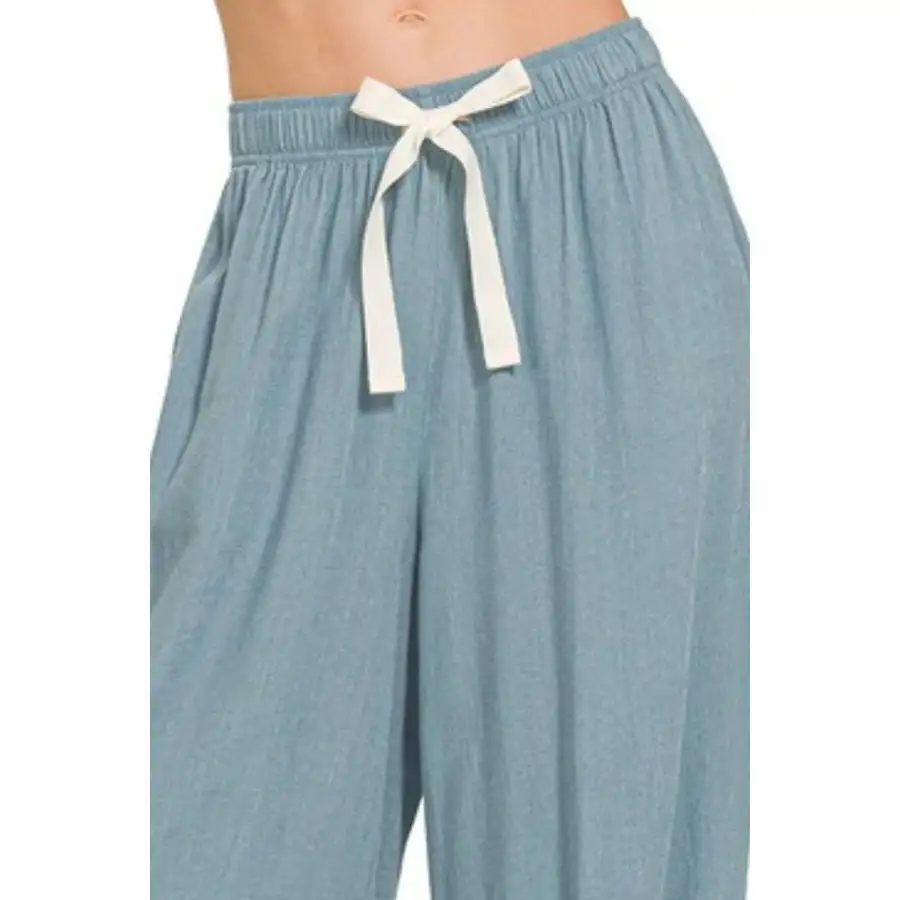 Classic Linen Drawstring Pants