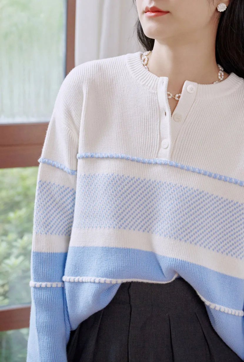 Sweater - Dusty Blue