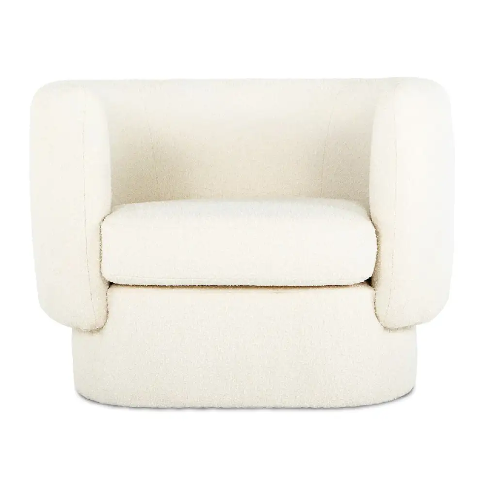 Fabric Curved Occasional Chair