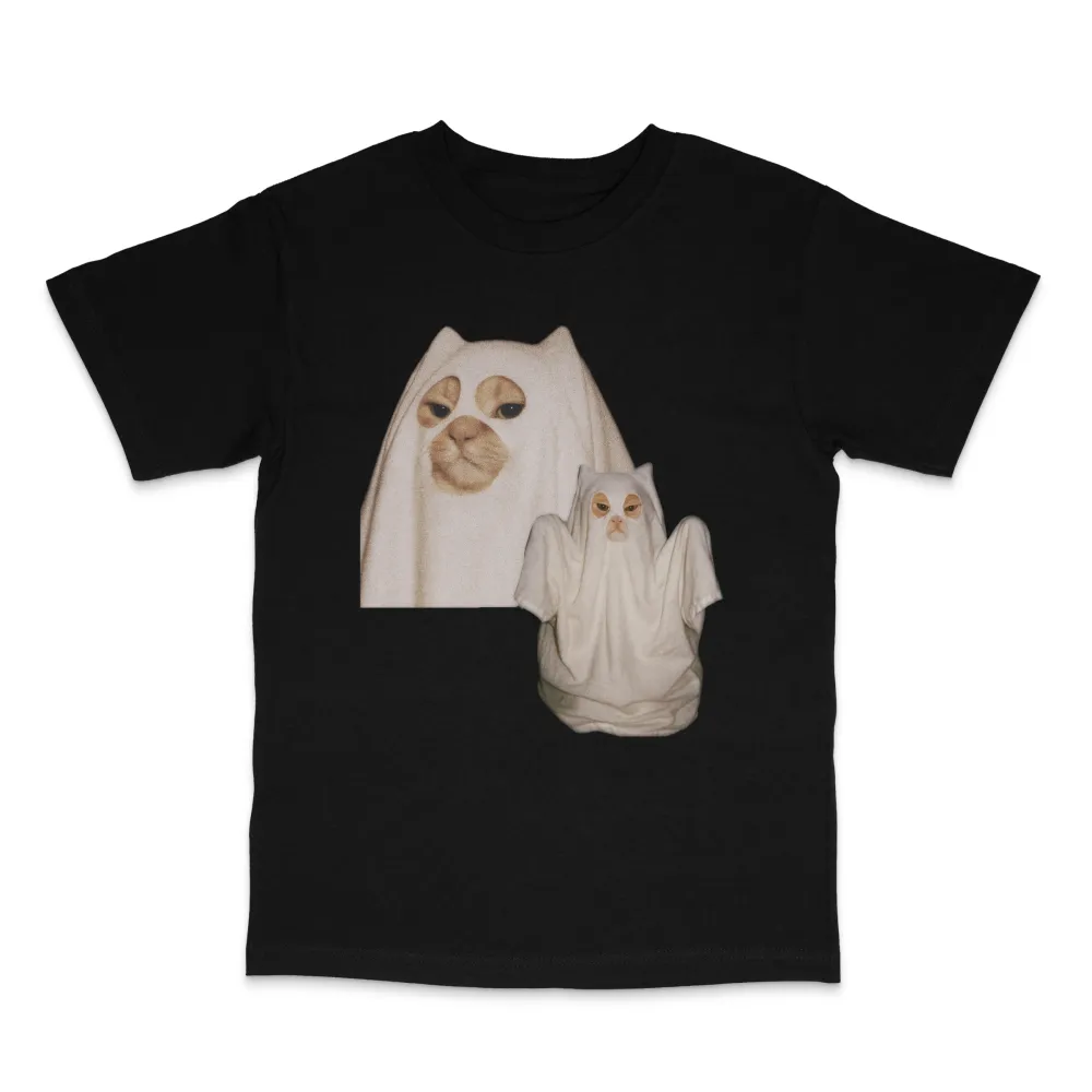 Black Cat Graphic Cotton Tee