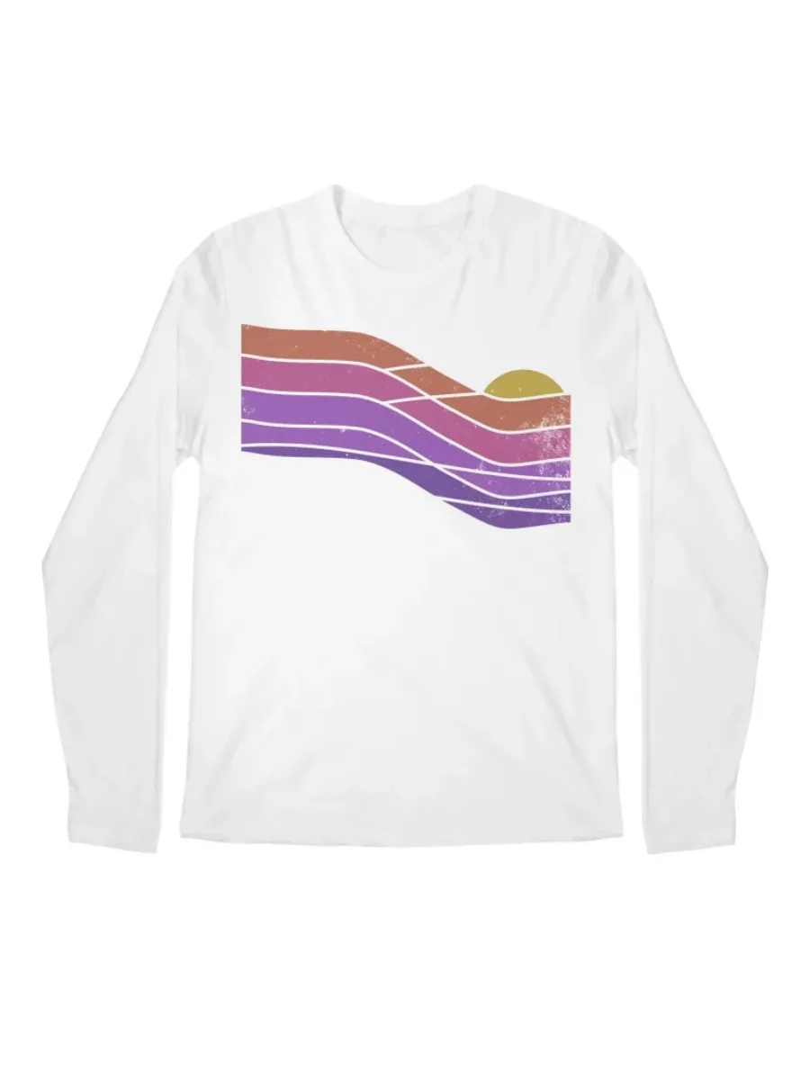 Retro Color Wave Graphic T-Shirt