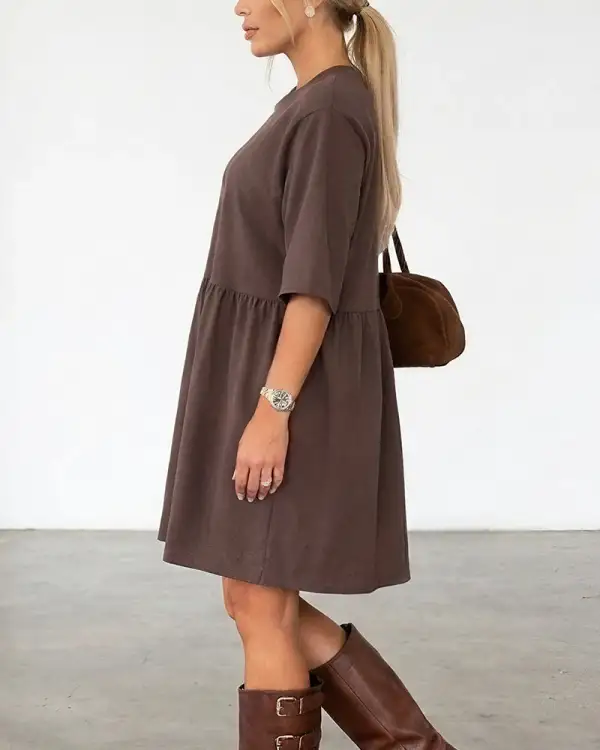 Casual Loose Tiered Mini Dress