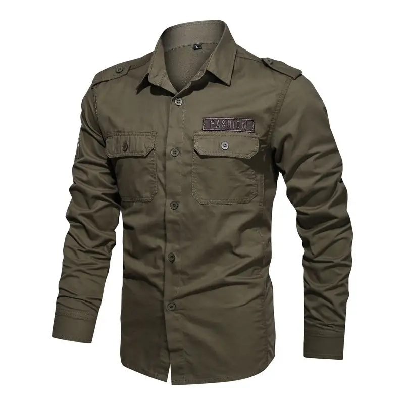 Men's Cotton Utility Pocket Shirt