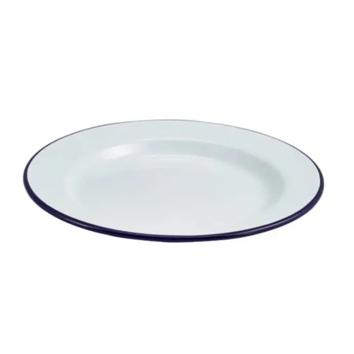 Everyday Dining Enamel Wide Rim Plate