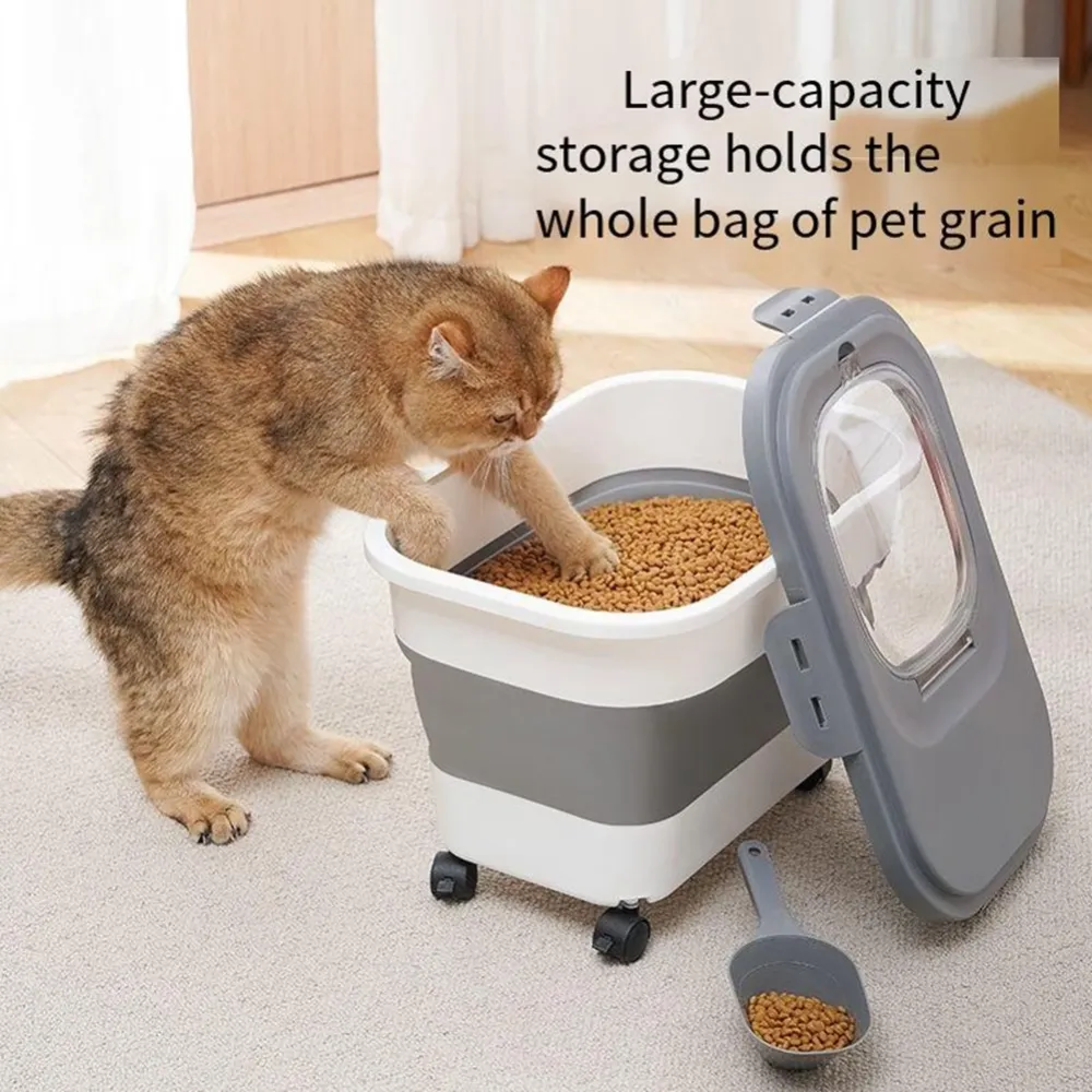 Rolling Pet Food Container
